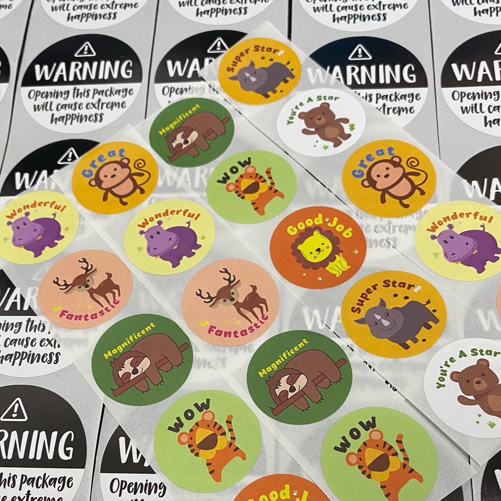 120pcs|9designs| Cute Animal Stickers Variety Pack